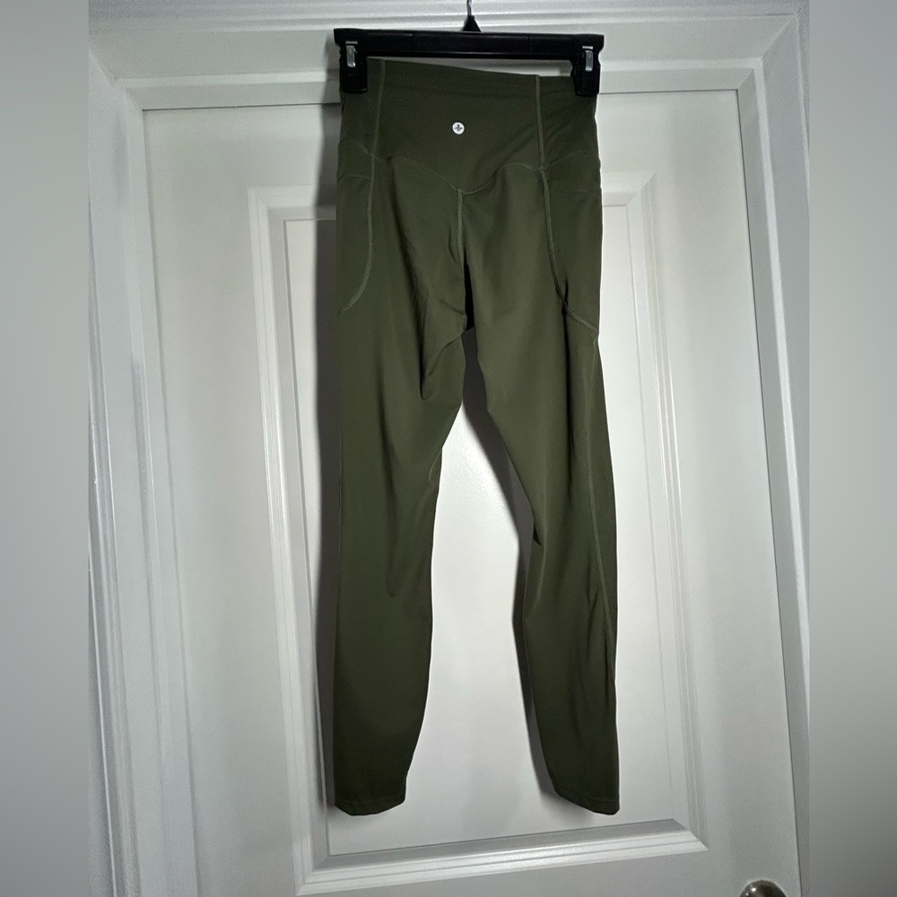 Halara‎ Olive Green Leggings with Pockets-24"